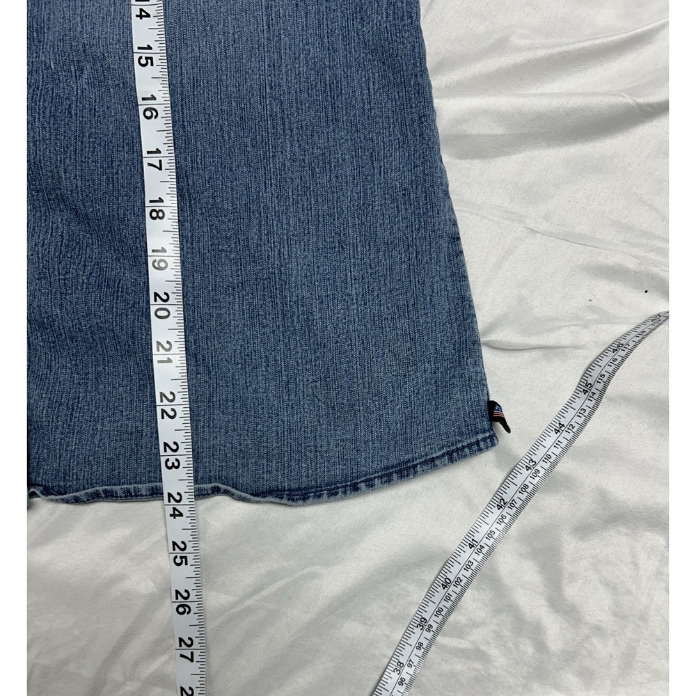 Polo Jeans Co Ralph Lauren Women's Western VTG Denim Shirt 3/4 Sleeves Snaps L - Picture 12 of 15